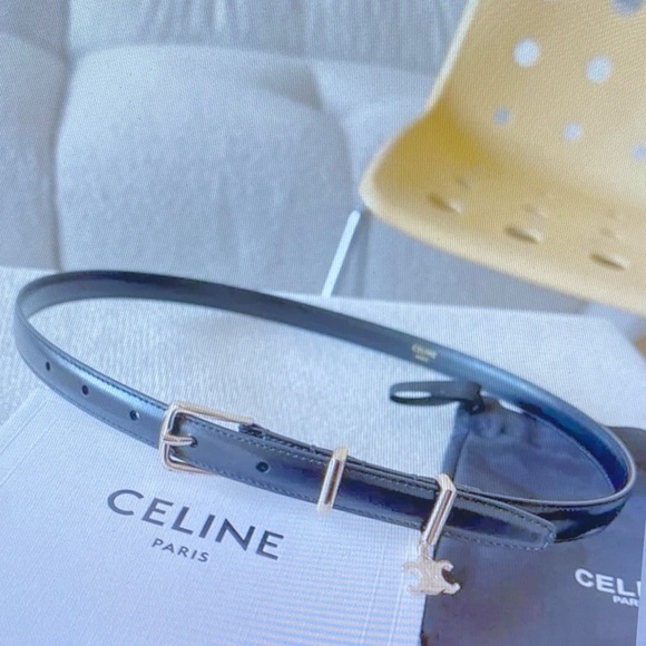 Celine Elegant Charm Taurillon Leather Belt - Picture 1 of 9